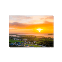 Canvas Wrap - Winter Sunrise over Kildysart and the Shannon Estuary, County Clare - James A. Truett - Moods of Ireland - Irish Art