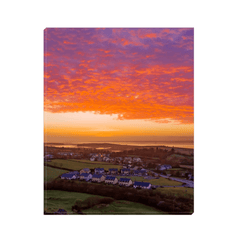 Canvas Wrap - Radiant Sunrise over Ireland's Shannon Estuary, County Clare - James A. Truett - Moods of Ireland - Irish Art