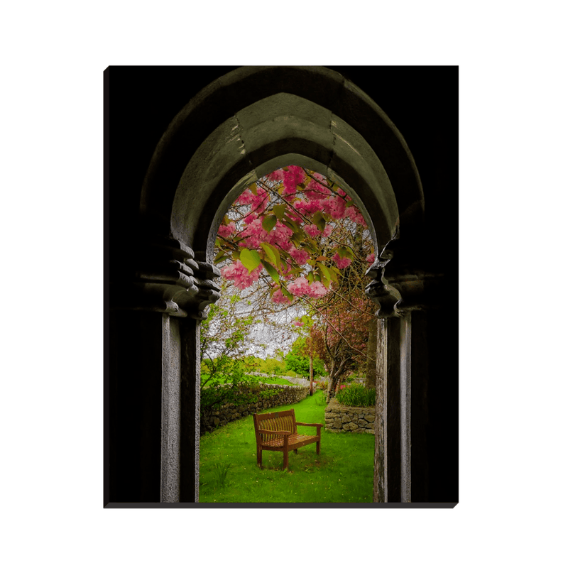 Canvas Wrap - Medieval Abbey in Irish Spring, Quin Abbey, County Clare - James A. Truett - Moods of Ireland - Irish Art