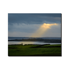 Canvas Wrap - Rays of Hope Over Ireland's Shannon Estuary, County Clare - James A. Truett - Moods of Ireland - Irish Art