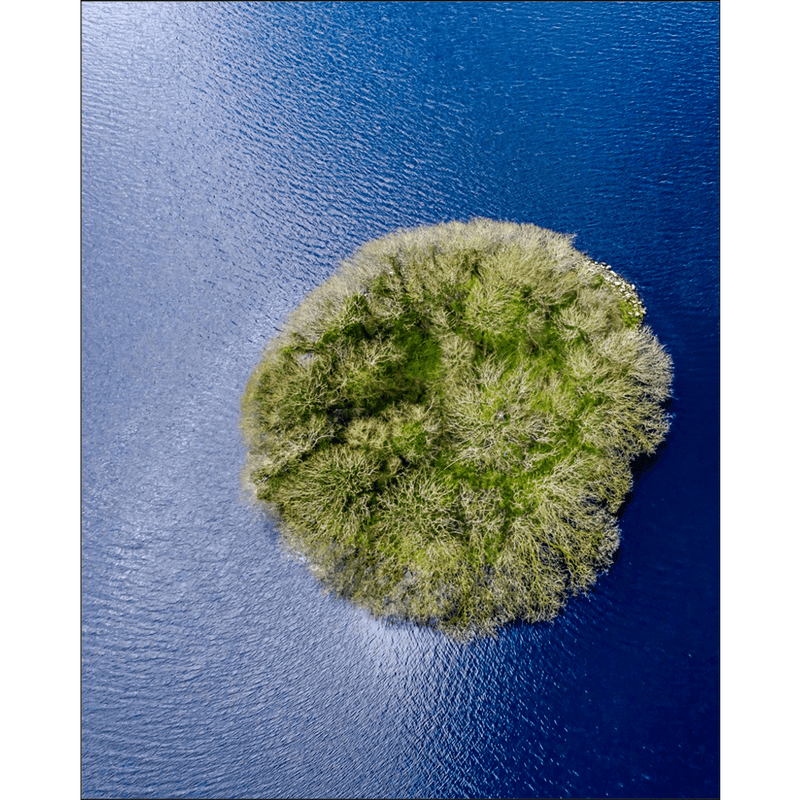 Print - Knockalough Crannog from Above, County Clare - James A. Truett - Moods of Ireland - Irish Art