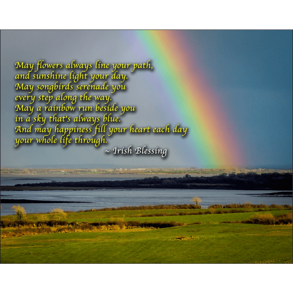Irish Blessing Posters - Rainbow over Shannon Estuary, County Clare - James A. Truett - Moods of Ireland - Irish Art