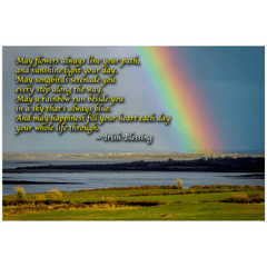 Irish Blessing Posters - Rainbow over Shannon Estuary, County Clare - James A. Truett - Moods of Ireland - Irish Art