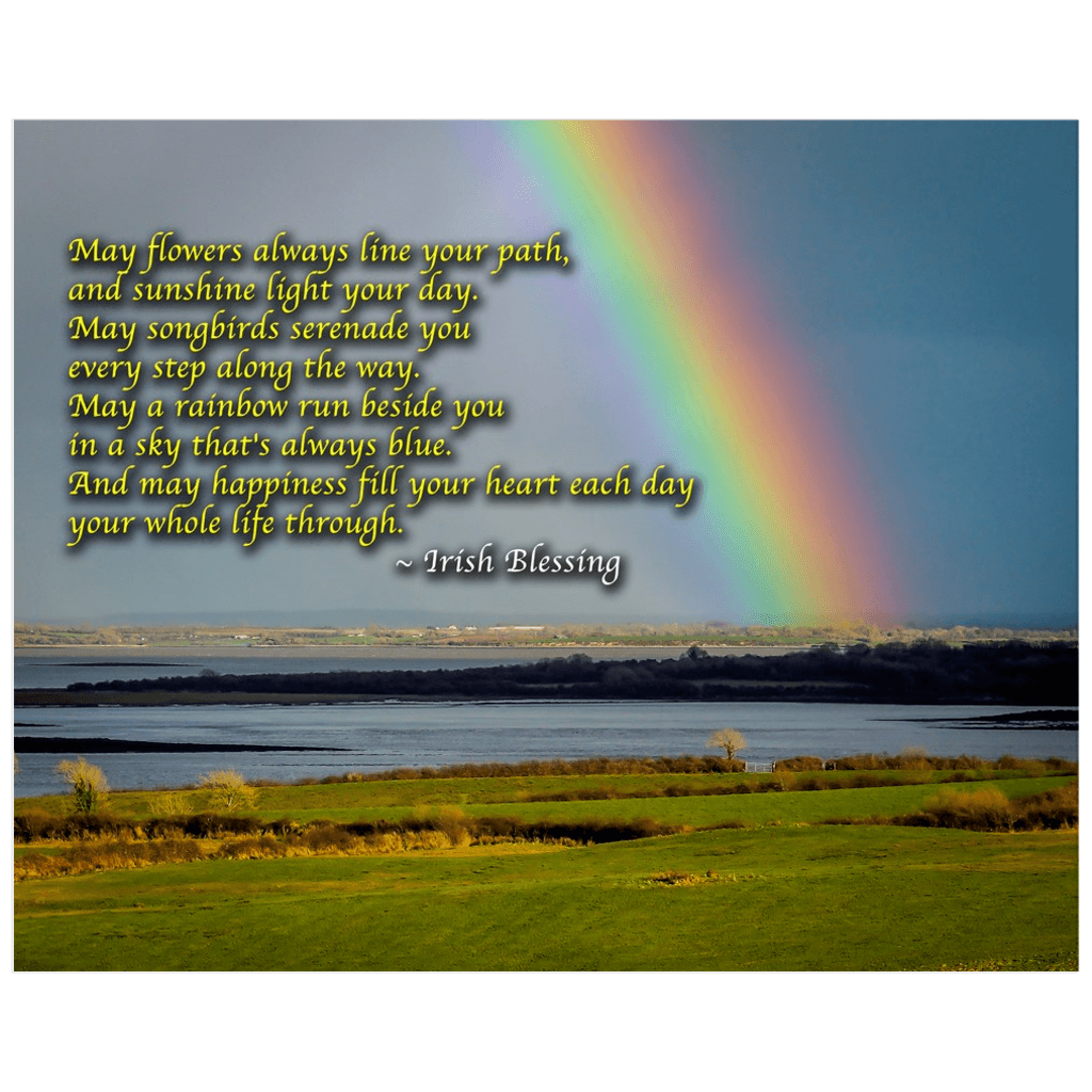 Irish Blessing Posters - Rainbow over Shannon Estuary, County Clare - James A. Truett - Moods of Ireland - Irish Art