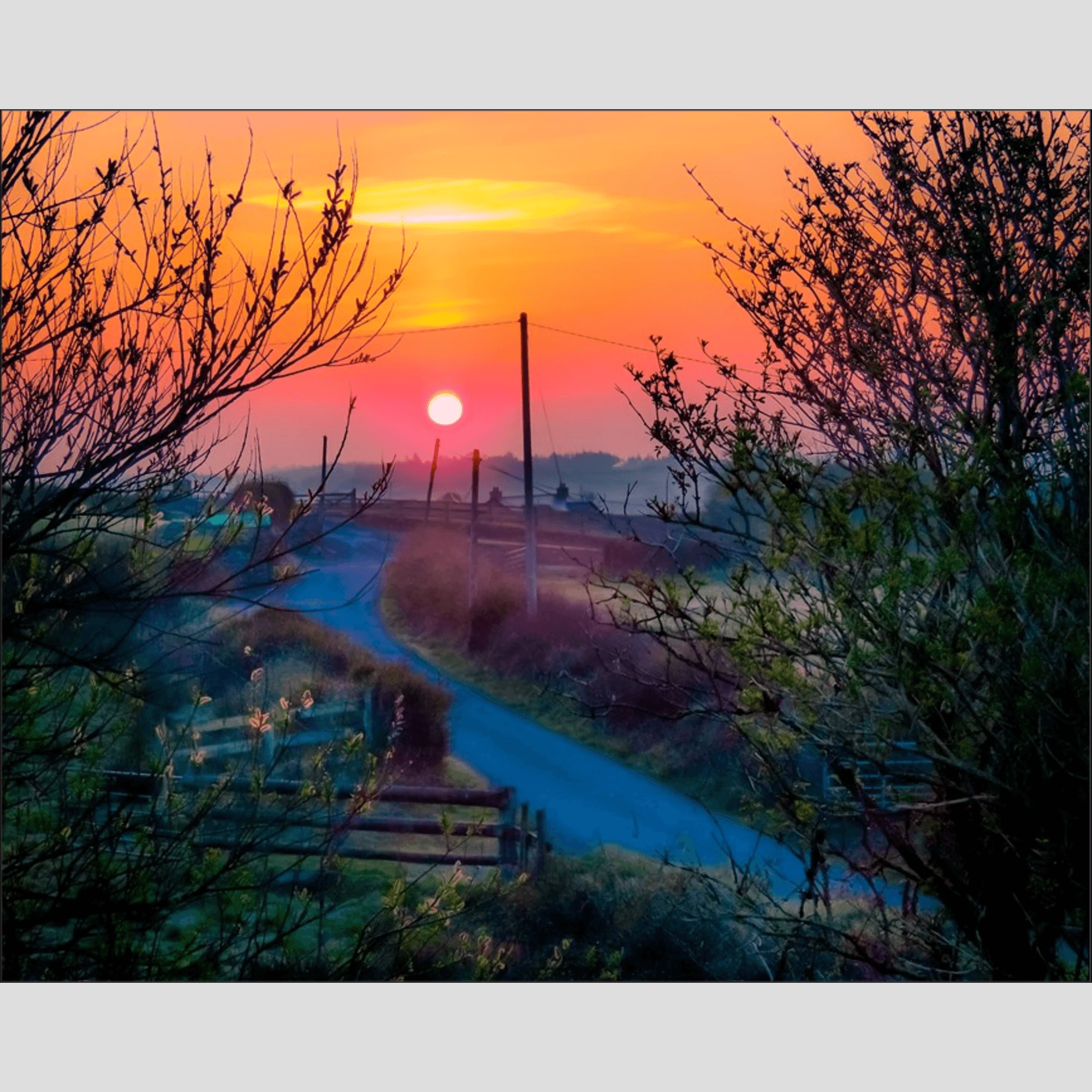 Print - Misty Sunrise over County Clare - James A. Truett - Moods of Ireland - Irish Art