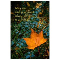 Irish Blessing Poster - May Your Ears and Your Heart Always Be Open to a Friend - James A. Truett - Moods of Ireland - Irish Art
