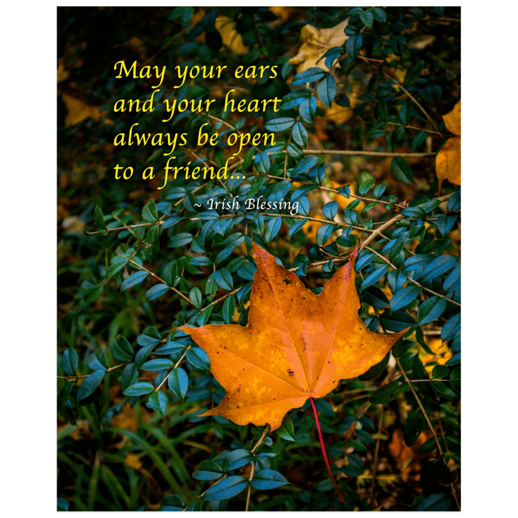Irish Blessing Poster - May Your Ears and Your Heart Always Be Open to a Friend - James A. Truett - Moods of Ireland - Irish Art