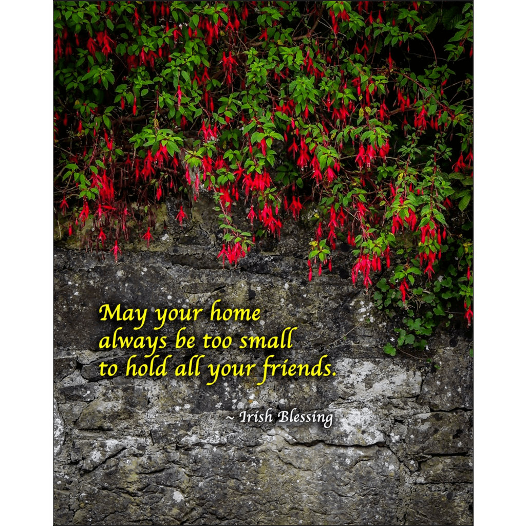 Print - Irish Blessing, May Your Home Always Be Too Small - James A. Truett - Moods of Ireland - Irish Art