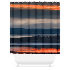 Shower Curtain - Layers of Light and Colour at Sunrise, County Clare - James A. Truett - Moods of Ireland - Irish Art