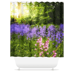 Shower Curtain - Bluebells of Kilrush, County Clare, Ireland - James A. Truett - Moods of Ireland - Irish Art