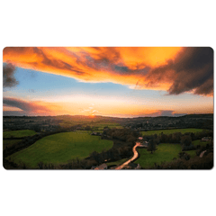Desk Mat - Winter Sunset over Meadows of County Clare - James A. Truett - Moods of Ireland - Irish Art