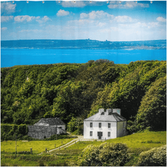 Shower Curtain - Farm House near Atlantic Ocean, County Clare - James A. Truett - Moods of Ireland - Irish Art