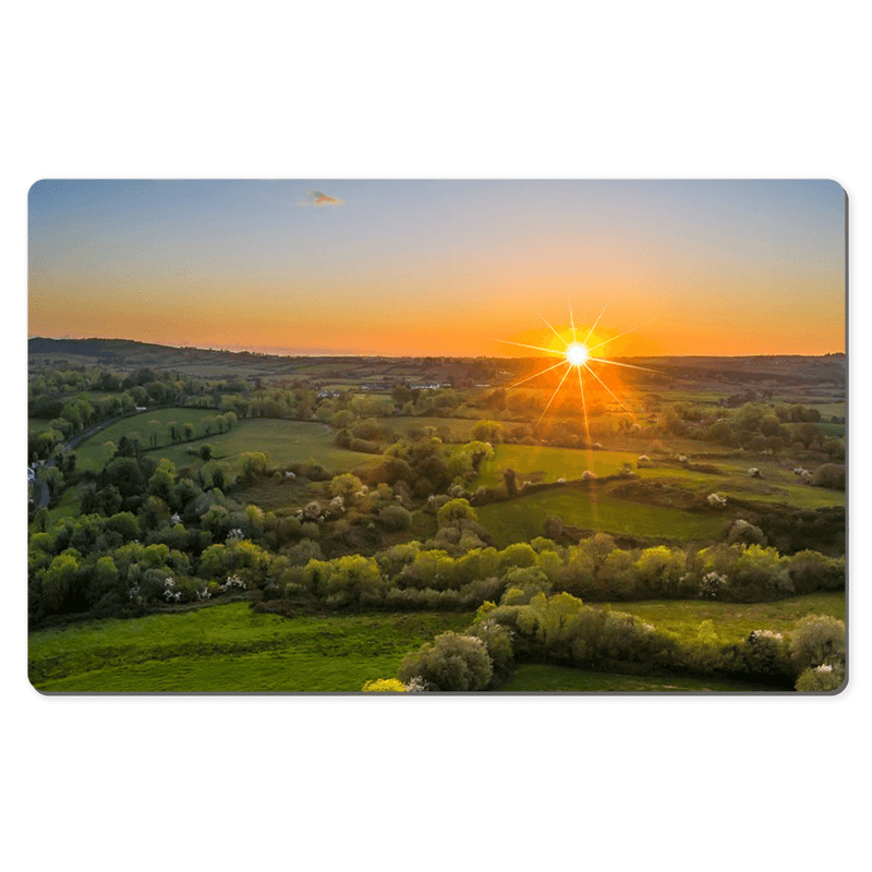 Desk Mat - May Irish Sunset over County Clare Countryside - James A. Truett - Moods of Ireland - Irish Art