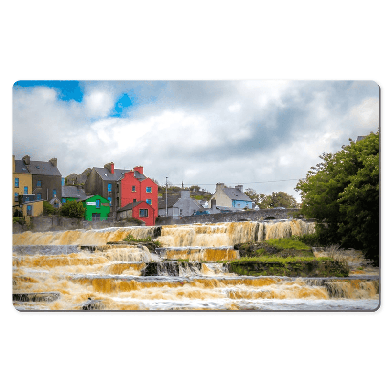 Desk Mat - Cascades at Ennistymon, County Clare - James A. Truett - Moods of Ireland - Irish Art