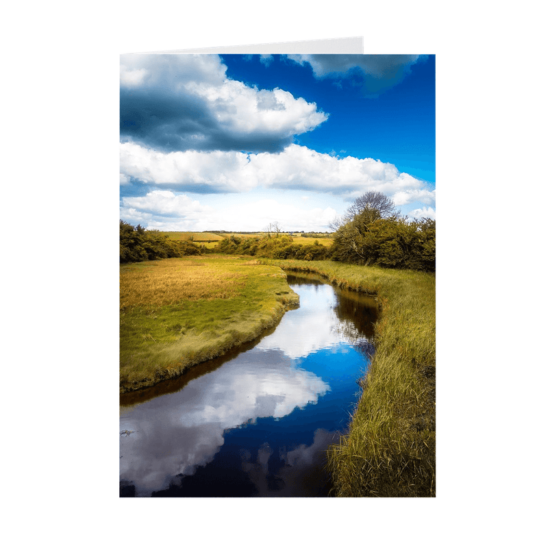 Folded Note Cards - Tranquil Winding Brook, County Clare - James A. Truett - Moods of Ireland - Irish Art