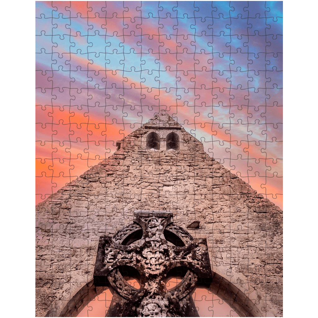 Puzzle - Sunrise over St. Tola's Church Ruins, County Clare - James A. Truett - Moods of Ireland - Irish Art
