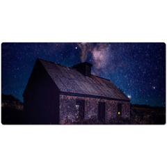 Desk Mat - Starry Night over Abandoned Cottage, County Clare - Moods of Ireland