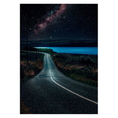 Folded Note Cards - Night sky over Shannon Estuary, County Clare - Moods of Ireland