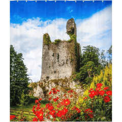 Shower Curtain - Dangan Castle ruins, Ballynacally, County Clare - Moods of Ireland