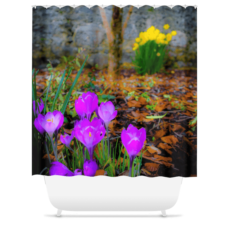 Shower Curtain - Rebirth of Irish Spring Wildflowers - James A. Truett - Moods of Ireland - Irish Art