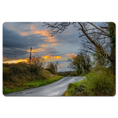 Desk Mat - Feathery Sunrise over County Clare - James A. Truett - Moods of Ireland - Irish Art