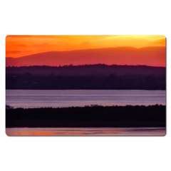Desk Mat - Firey Shannon Estuary Sunrise, County Clare, Ireland - James A. Truett - Moods of Ireland - Irish Art