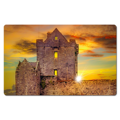 Desk Mat - Sunset at Dunguaire Castle, Kinvara, County Galway - James A. Truett - Moods of Ireland - Irish Art