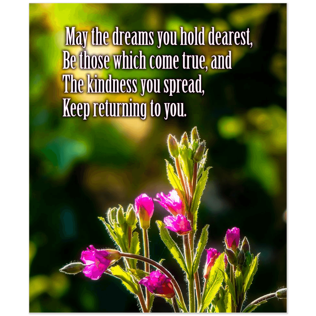 Irish Blessing Print - May the Dreams You Hold Dearest - James A. Truett - Moods of Ireland - Irish Art