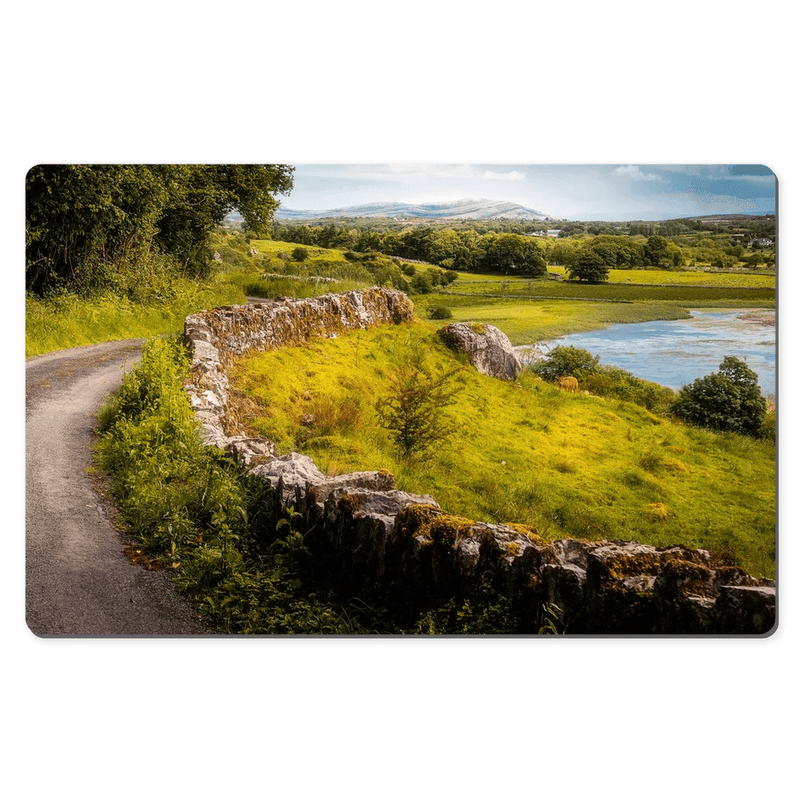 Desk Mat - The High Road over Inchiquin Lough, County Clare - James A. Truett - Moods of Ireland - Irish Art