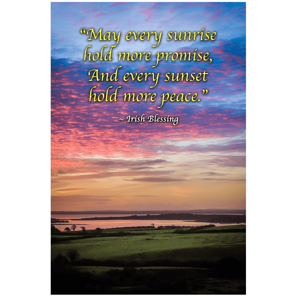 Irish Blessing Print - May Every Sunrise Hold More Promise Irish Blessing - James A. Truett - Moods of Ireland - Irish Art
