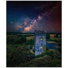 Print - Night Sky over Dysert O'Dea Castle, County Clare