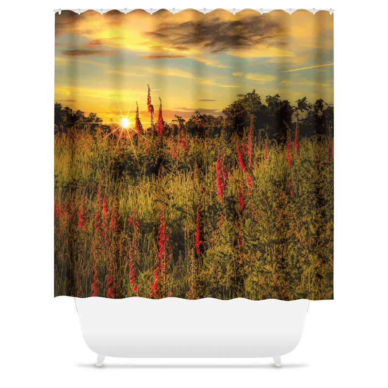 Shower Curtain - Fairy Fingers at Sunrise, County Clare - James A. Truett - Moods of Ireland - Irish Art