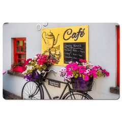 Desk Mat - Bicycle Flower Planter at Estuary Way Cafe, Ballynacally, County Clare - James A. Truett - Moods of Ireland - Irish Art