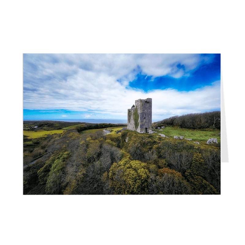 Folded Note Cards - Ballinalacken Castle Vista of Atlantic Ocean, County Clare - James A. Truett - Moods of Ireland - Irish Art