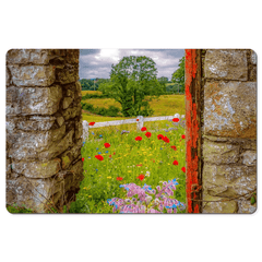 Desk Mat - Summer Wildflower Meadow, Ballynacally, County Clare - James A. Truett - Moods of Ireland - Irish Art