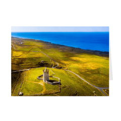 Folded Note Cards - Wild Atlantic Coast and Doonagore Castle, County Clare - James A. Truett - Moods of Ireland - Irish Art