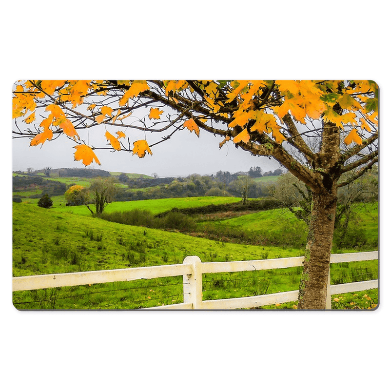 Desk Mat - Autumn Leaves in Ballynacally, County Clare - James A. Truett - Moods of Ireland - Irish Art