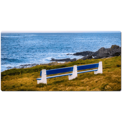 Desk Mat - Kilkee Bench along Wild Atlantic, County Clare - James A. Truett - Moods of Ireland - Irish Art