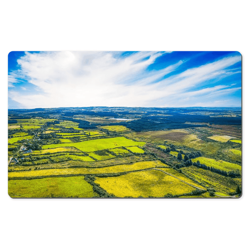 Desk Mat - Patchwork Quilt of Green, County Clare - Moods of Ireland