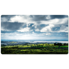 Desk Mat - Dark Skies over County Clare's Fergus Estuary near Ennis - James A. Truett - Moods of Ireland - Irish Art