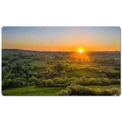 Desk Mat - May Irish Sunset over County Clare Countryside - James A. Truett - Moods of Ireland - Irish Art