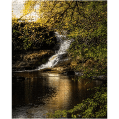 Puzzle - Tranquil Bluebell Falls at Clondegad, County Clare - James A. Truett - Moods of Ireland - Irish Art