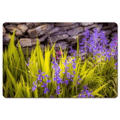 Desk Mat - Spring Bluebells and Stone Fence, County Clare - James A. Truett - Moods of Ireland - Irish Art