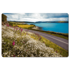 Desk Mat - Field of Blooms along Shannon Estuary, County Clare - James A. Truett - Moods of Ireland - Irish Art