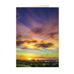 Folded Note Cards - Autumn Irish Sunrise over Shannon Estuary - James A. Truett - Moods of Ireland - Irish Art