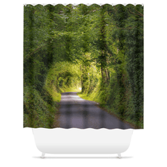 Shower Curtain - Green Tunnel, County Clare, Ireland - James A. Truett - Moods of Ireland - Irish Art