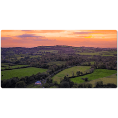 Desk Mat - Sunset over Kildysart Countryside, County Clare, Ireland - James A. Truett - Moods of Ireland - Irish Art