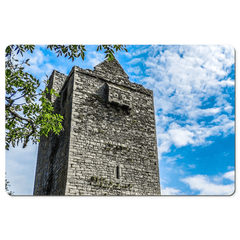 Desk Mat - Medieval Ballinalacken Castle in County Clare, Ireland - James A. Truett - Moods of Ireland - Irish Art