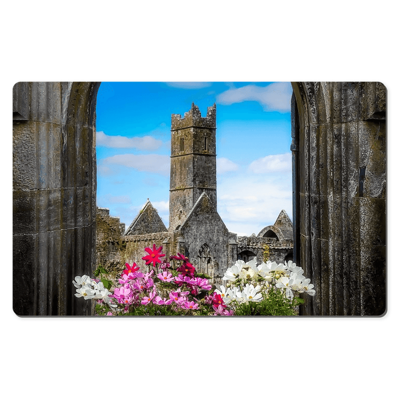 Desk Mat - Summer at Quin Abbey, County Clare - James A. Truett - Moods of Ireland - Irish Art