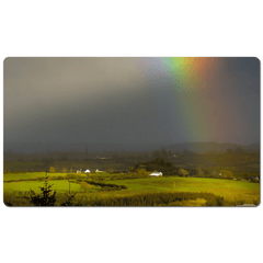 Desk Mat - Vibrant Rainbow over County Clare Countryside - James A. Truett - Moods of Ireland - Irish Art
